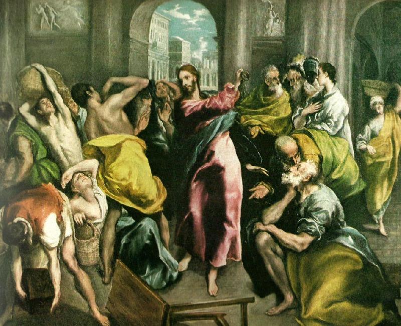 cleansing of the temple, El Greco